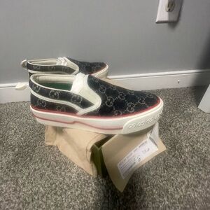 Gucci Slip-On Shoes - Black and White